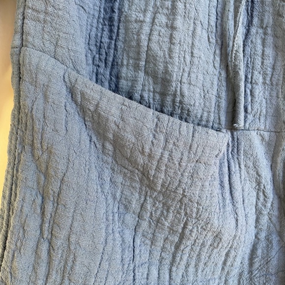 Indigo Blue Zara Jumpsuit Shorts Long Sleeve Small - Picture 6 of 9